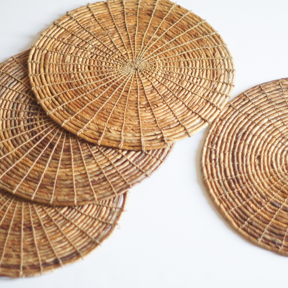 Raffia Woven PlaceMats (Set of 4)